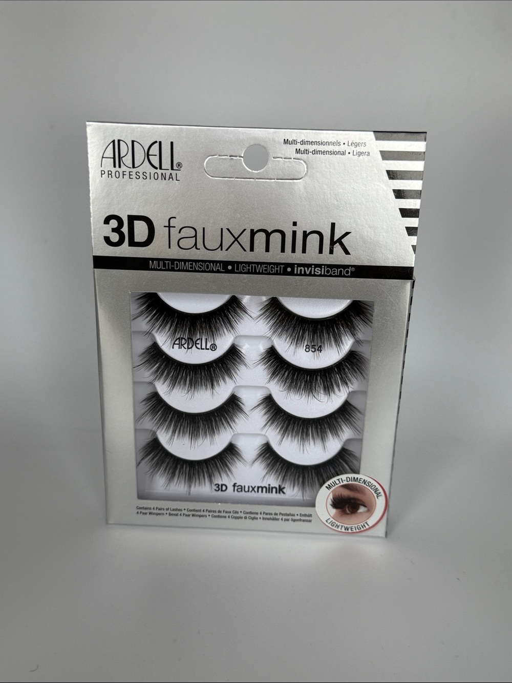 Ardell limited edition 3D Faux Mink False Eyelashes - Black (4 Pairs) BNIB